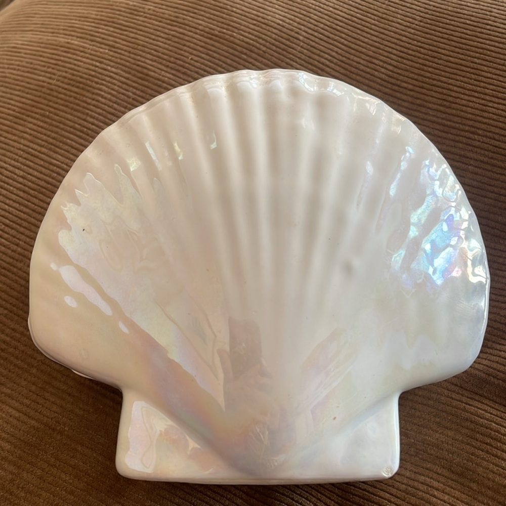 COPY - Coastal Ceramic Sea Shell Form Napkin Holder Table Top Ware - Picture 6 of 6